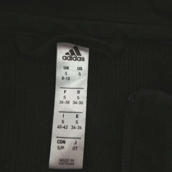 Adidas Women's Climawarm Quilted Vest Black Small Zip Up - Picture 3 of 6